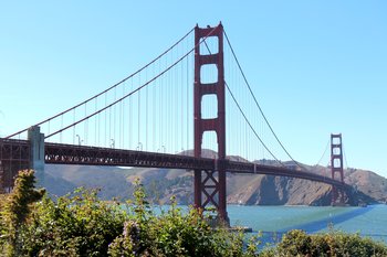 Die Golden Gate Bridge in San Francisco