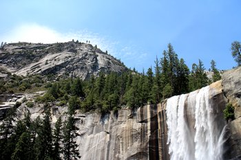 Yosemite National Park. Nevada Falls